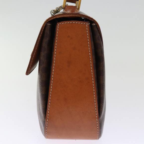 CELINE Macadam Canvas Hand Bag Pvc Brown - Picture 5 of 13